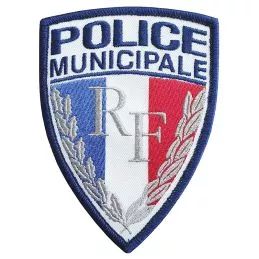 Ecusson Police Municipale RF brodé GAS Grand Modèle