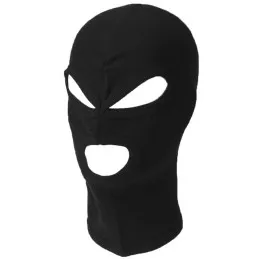 Cagoule coton 3 trous Noire