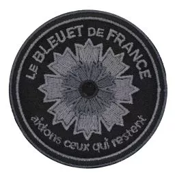Ecusson Bleuet de France brodé Basse Visibilité