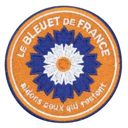 Ecusson Bleuet de France brodé Protection Civile