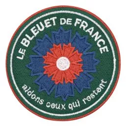 Ecusson Bleuet de France brodé Douane Française