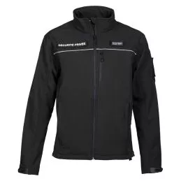 Blouson Softshell Sécurité Privée CityGuard Noir