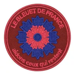 Ecusson Bleuet de France brodé Service de Santé des Armées