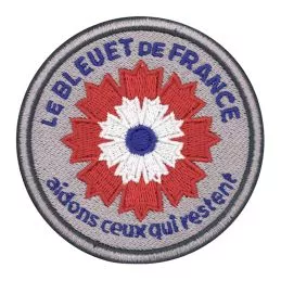 Ecusson Bleuet de France brodé Police Nationale