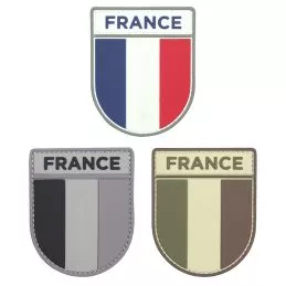 Ecusson France Tricolore Gomme 3D