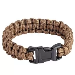 Bracelet de survie Paracorde 550 type III 2,3 cm Coyote Tan