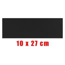 Patch Velcro Femelle à Coudre 10 cm x 27 cm Noir