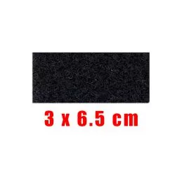 Patch Velcro Femelle à Coudre 3 cm x 6.5 cm Noir