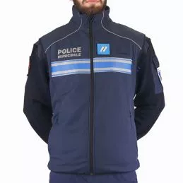 Gilet Softshell Police Municipale Bodywarmer Callens Bleu Marine