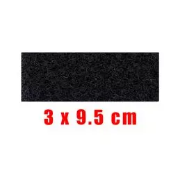 Patch Velcro Femelle à Coudre 3 cm x 9.5 cm Noir