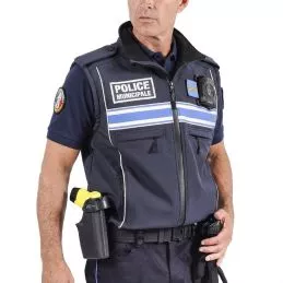 Veste / Gilet Softshell Police Municipale Fit Equipol