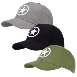 Casquette Imprimée WWII Etoile blanche des Alliés