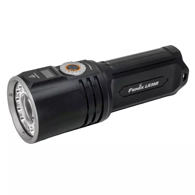 Fenix LR36R - lampe torche de recherche avec laser blanc et projecteur grand angle, corps noir, sur 