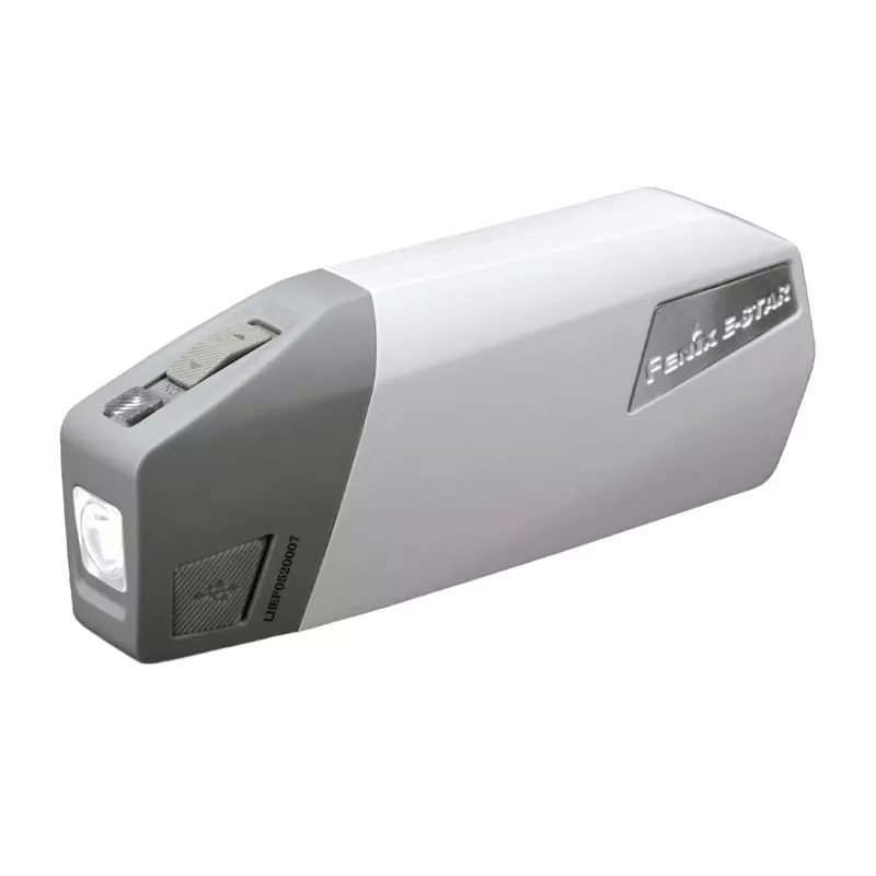 Fenix E-STAR lampe de poche d'urgence portable vue de face montrant le design compact.