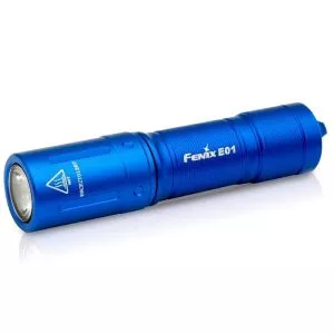 Mini Lampe Porte-Clés E01BL V2.0 Fenix 100 Lumens Bleu