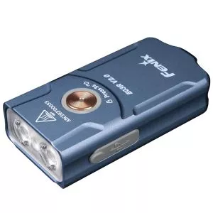 Lampe Porte-Clés Rechargeable E03R V2.0 Fenix 500 Lumens Bleu