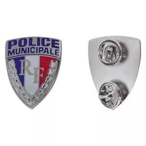 Insigne métallique Police Municipale Patrol pour calot