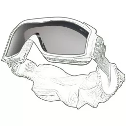 Masque tactique Bollé X1000 T : écran de rechange fumé