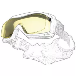 Masque tactique Bollé X1000 RX : écran de rechange jaune