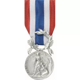 Médaille d'Honneur de la Police Française - Bronze Argenté