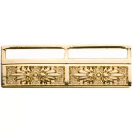 Barrette porte-décorations métal avec motifs 2 places pour médailles réductions