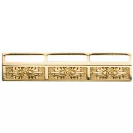 Barrette porte-décorations métal avec motifs 3 places pour médailles réductions