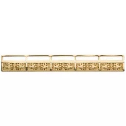 Barrette porte-décorations métal avec motifs 5 places pour médailles réductions