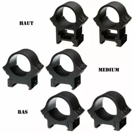 Colliers diamètre 30mm B-Square pour rail Weaver ou Picatinny