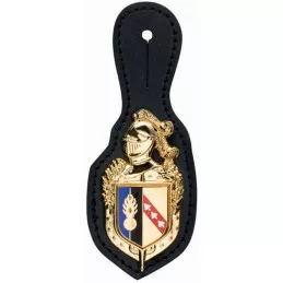 Cuirasse Métal Bayard Or avec Ecu et Support Cuir (Gend. Mob.)