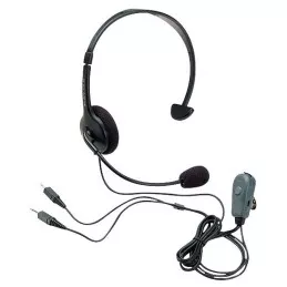 Casque contour de tête avec micro-tige PTT/VOX à prise coudée MA35-L Midland
