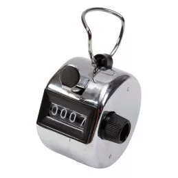 Compteur à main métallique