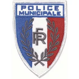 Ecusson Police Municipale brodé DMB Grand Modèle