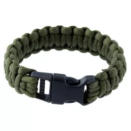 Bracelet de survie Paracorde 550 type III 2,3 cm Olive