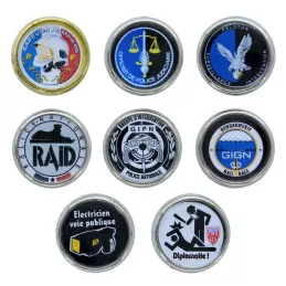 Pin's Rond Spécialité Forces de l'Ordre