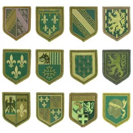 Ecussons de Régions Brodés Basse Visibilité Vert
