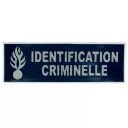 Bande rétroréfléchissante plastifiée Identification Criminelle 10 x 30 cm