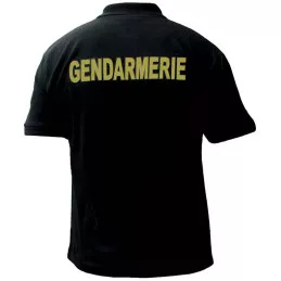 Polo Gendarmerie Mobile Noir Imprimé