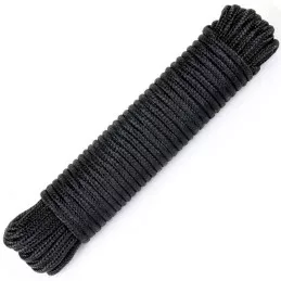 Corde para 15 mètres Noir de 7 mm de diamètre