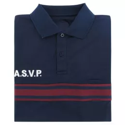 Polo ASVP Manches Courtes Bleu Marine