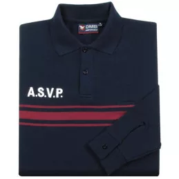 Polo ASVP Manches Longues Bleu Marine